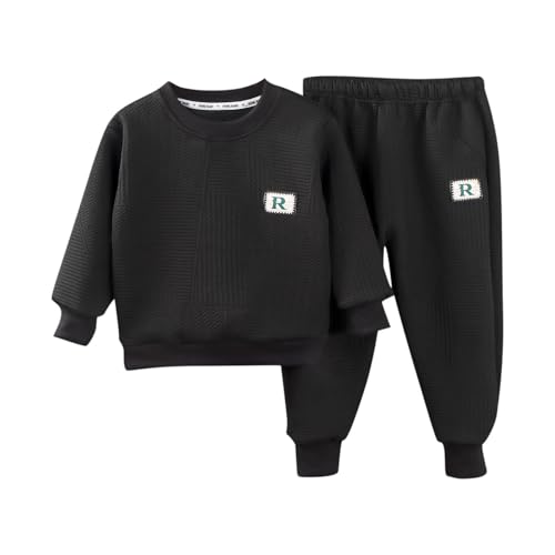 Kids Sweatsuits Toddler Girls Boys 2 Piece Tracksuit Crewneck Sweatshirt and Jogger Sweatpants Clothing Sets for 0-6 Years