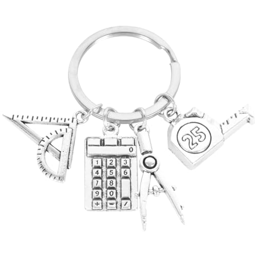 Holibanna Llavero Matemático Creativo Con Brújula Regla Triángulo Calculadora Y Cinta Métrica Para Estudiantes Y Profesores Accesorio Práctico Para Mochilas Y Bolsos Holibanna Llavero Matemático Creativo Con Brújula Regla Triángulo Calculadora Y Cinta Métrica Para Estudiantes Y Profesores Accesorio Práctico Para Mochilas Y Bolsos