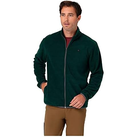 All Terrain Gear by Wrangler Men's Adams Fleece Full Zip Sweatshirt, Pine, M Cover