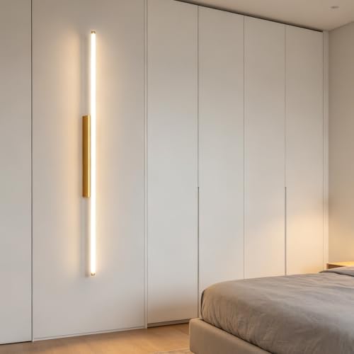 Iluminación para sala de estar moderna con apliques de pared modernos largos de 40cm 4