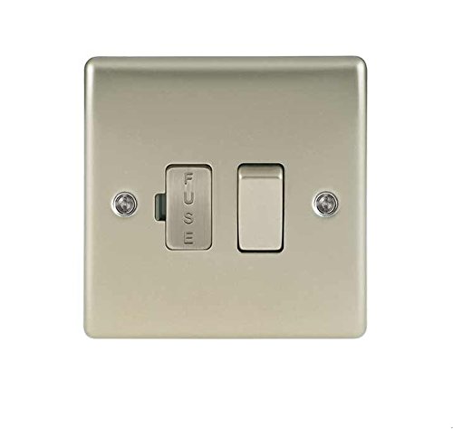 BG Electrical npr50 Metal Pearl Nickle Switched Fused Connection Unit