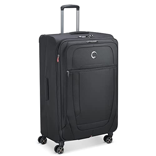 Image of DELSEY PARIS Helium DLX Softside Expandable Luggage with Spinner Wheels, Black, Checked-Large 29 Inch