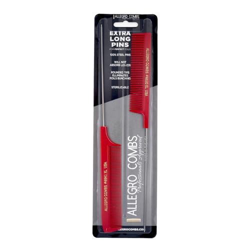 Peines Allegro XL de acero inoxidable, 2 unidades miniatura 1