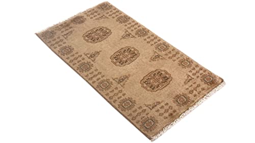 Tapis de sol Pakistan Buchara beige 3 couches durable - 5
