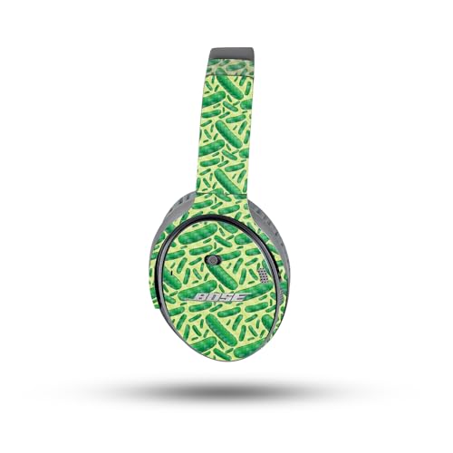 Image of MightySkins Carbon Fiber Skin Compatible with Bose QuietComfort 35 II Headphones - Pickles | Protective, Durable Textured Carbon Fiber Finish | Easy to Apply, Remove, and Change Styles