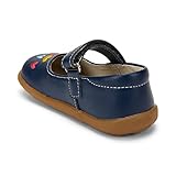 See Kai Run, Ginny Mary Jane Shoes for Kids, Navy/Hearts, 5