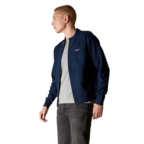 Members Only Men's Iconic Racer Sweater, Full Zip Mens Sweaters Cardigan2