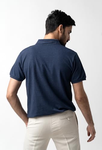 Image of Men's & Boys' Pure Cotton Polo T-Shirt - Half Sleeves, Regular Fit, Solid Plain Classic Polo Collar | Casual & Sportswear