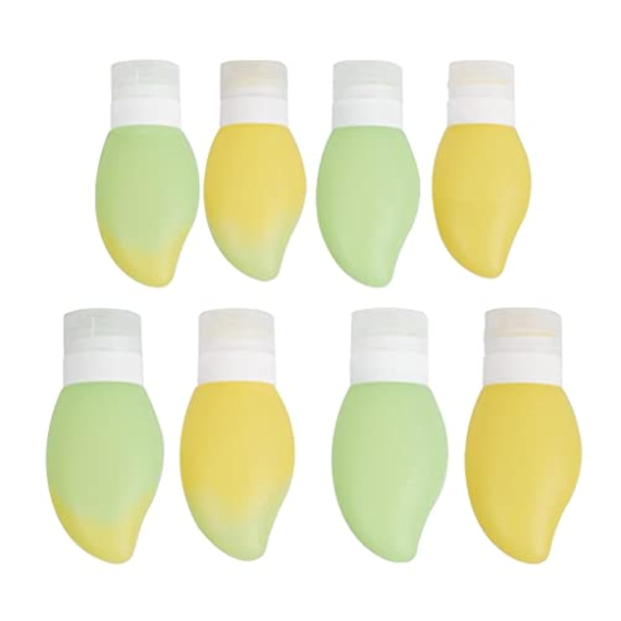 Mini Silicone Travel Container Shampoo Cosmetic Bottle, Green-Yellow Gradient