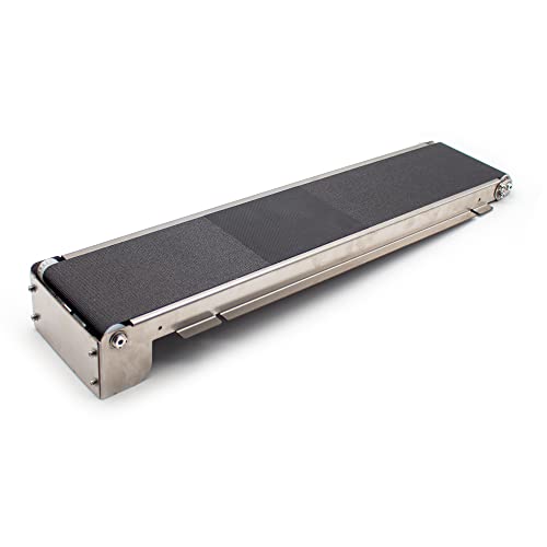  Mini nastro trasportatore (DC 24V) in acciaio inox - Trasportatore automatico per corsie di carico 460 mm x 85 mm, portata 3,5 - 5 kg (solo macchina, 35 giri/min)