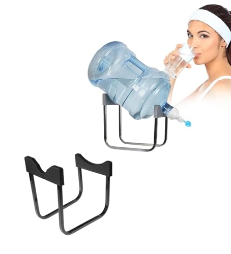 Image of Water Dispenser Detachable Bracket Bottled Stand with Water Dispenser Valve for Water Gallon (GF-17, Black, 27 x 18 x 28.5 cm), 20L