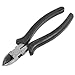 Aexit Black Rubber Coated Handle Diagonal Pliers Cutting Tool 7.5