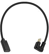 Poyiccot USB C Extension Cable Short, U Shape 180 Degree USB C Extender, 10Gbps 3A USB 3.1 Type C...