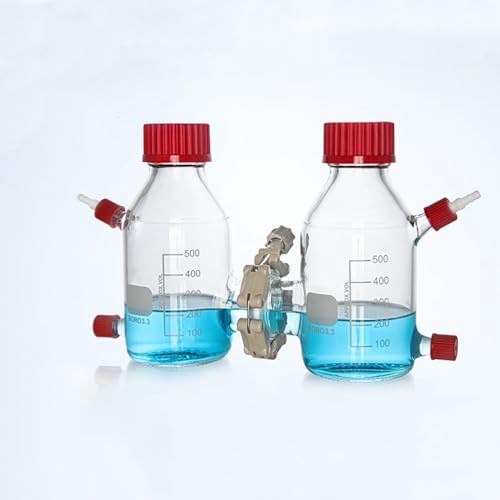 Reactor de vidrio tipo H de 100ml diseñado para evitar choques térmicos en laboratorio