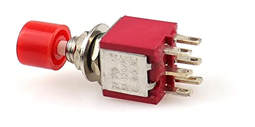 Bouton-poussoir SPDT 6 épingles rouge haute précision AC - 4