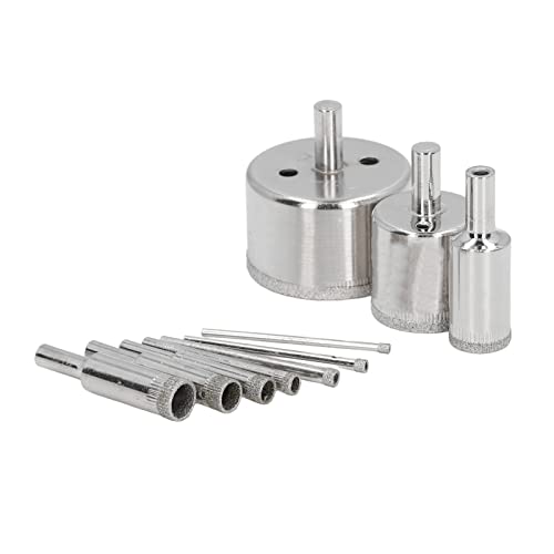 Set 10 piezas brocas diamante para vidrio y cerámica miniatura 7