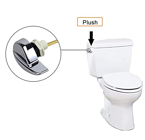Windspeed TOILET FLUSH TANK LEVER HANDLE 2 Pack Toliet Tank Flush Lever Handle, Universal Side Mount Toliet Handle Replacement Trip Levers, Chrome Finish Toilet Handle Fits Most Toilets thumb #2