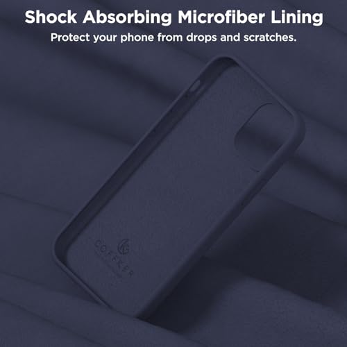 COFFKER for iPhone 12 Case/iPhone 12 Pro Case Silicone Cover, Midnight Blue by COFFKER - Used condition - Image 6