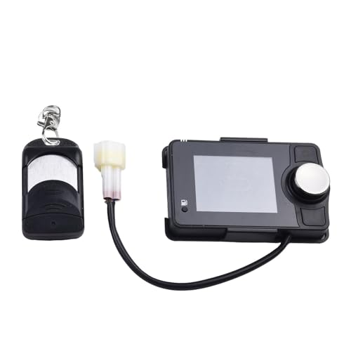 Gettimore Aria per auto da 12 V per riscaldatore diesel Lcd interruttore di parcheggio con telecomando per sistemi a 3 fili, pannello display nero