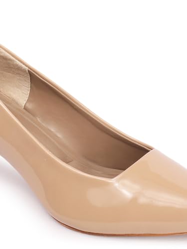 Image of Carlton London Women Comfortable Stiletto Heel Pointed Toe Slip On Fashion Shoes for Daily use, Office use, Casual use