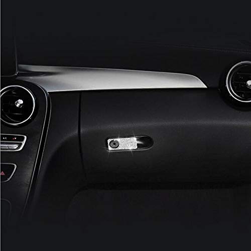 YUWATON Car Interior Bling Accessorie Compatible with Mercedes Benz C300 W205 W213 E300 GLC GLK CLS SLC Copilot Storage Glove Box Handle Crystal Rhinestones Decals