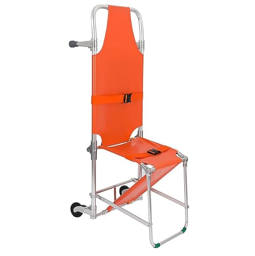Silla plegable con patas de apoyo y ruedas guía, ensanchador portátil de rescate de emergencia para una fácil transferencia en hospitales y hogares