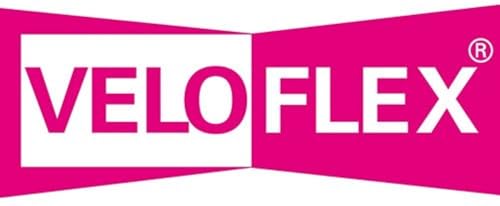 VELOFLEX 4446280 - Stehsammler-Fächerbox DIN A4, starke PP-Folie, mit textilverstärkten Kanten, Box mit 23 Fächern, passend für A4-Unterlagen, Unterteil flexibel, schwarz, 1 Stück