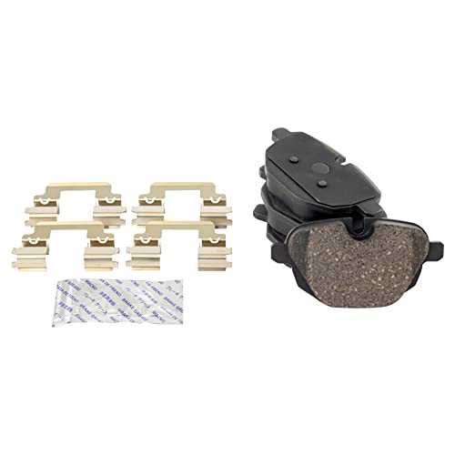 TRQ Front and Rear Brake Pad Set Ceramic Hardware Compatible with 2014-2016 BMW i8 by TRQ - Image 8