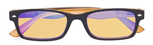 Image of CessBlu Amber Tinted Digital Blue Light Blocking Glasses for Men Women Reading Computer