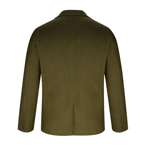 Men's One Button Suit Jacket Solid Color Casual Business Elegant Blazers Slim Fit Lightweight Sport Coat Blazer4