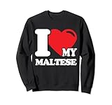 Photo Gallery carino maltese dog lover heart paw felpa Photo Gallery carino maltese dog lover heart paw felpa