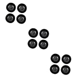 BESTOYARD 12 Pcs Ceramic Saucer Black Dipping Dishes Pottery Dip Bowls Ceramic Ketchup Bowl Soy Dish Fruit Salad Bowls Seasoning Sauce Plate Vintage Tray Baby Vinegar Dish Formula re-usable