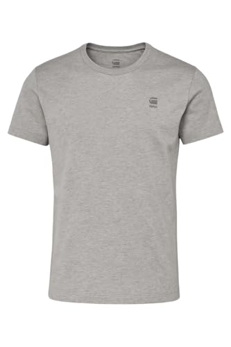 G-STAR RAW Men's Graphic Logo T-Shirt – Grey HTR | G-RAW Logo Slim Fit Tee | Soft Cotton Crew Neck Short Sleeve Shirt | Lightweight Casual Streetwear for Men | Stylish & Modern Fit (Size : M)