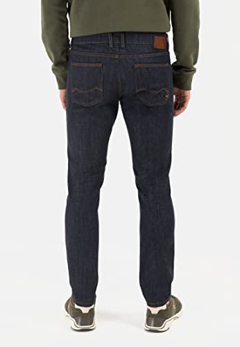 camel active Herren Slim Fit Madison Stretch Jeanshose Hose, Dunkelblau (Raw Denim), 36W / 30L – Ansicht 4