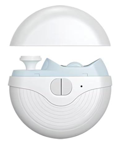 Tagliaunghie elettrico 3 in 1 per bambini e lima per unghie dei piedi (bianco) | per neonati e anziani, tagliaunghie elettrico, unghie e piedi, taglio sicuro