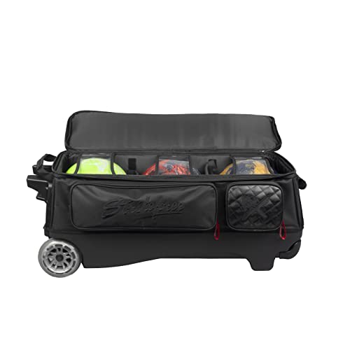 KR Strikeforce Diamond Triple Roller Premium Bowling Bag - Premium Bowling Bag with All The Deluxe Features