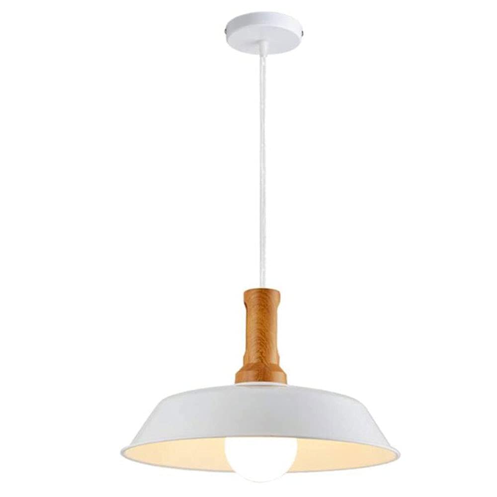 SYAXVOM Industrial Retro Chandelier - Vintage Hanging Light Fixture for Dining Room, Kitchen, and Home E27 Aluminum Lampshade Adjustable Length 36Cm(36Cm)