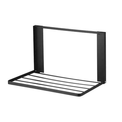 Porte-serviettes de salle de bain pliable gain de place à fixation rapide - 5
