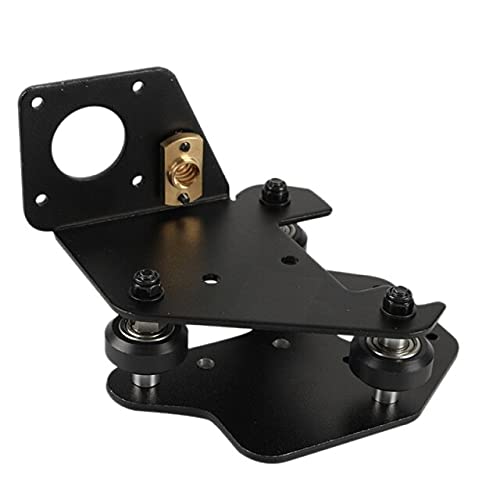 Lysee 3D Printer Parts & Accessories - 1Pcs 3D Printer Parts X Axis Motor Mount Bracket X-Axis Front/Back Motor Mount Plate with Wheels T Nut for Cr-10 S4/S5 - (Color: The Right Shaft)