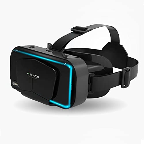 Lunettes de réalité virtuelle pour téléphone portable - 3D HD - Pour jeux et films à 360° - Pour Android et iOS 3,5-7,2" - Noir Cover