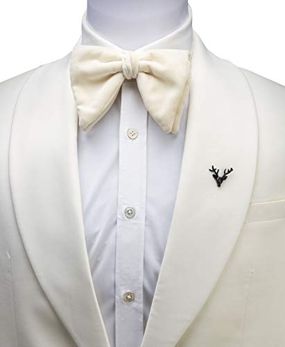 Image of Knighthood Deer Reindeer Head Lapel Animal Pin for Suit (Black)
