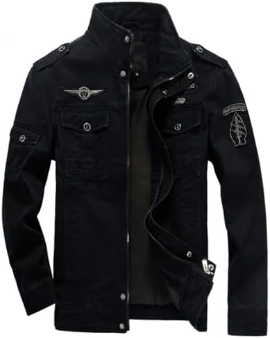 JMSUN Jaqueta masculina casual zíper forças especiais militar tam...
