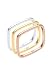 Produktbild Elli Ring Tri-Color Statement Vierecks-Ringset 925er Silber