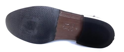 Mocasines de piel auténtica para caballero con suela de cuero y goma protectora 2