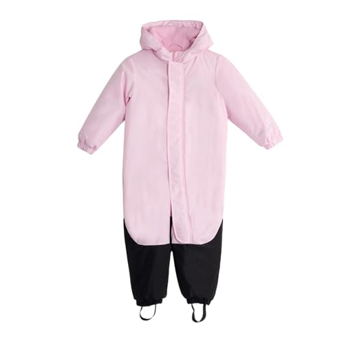 KADVA Combinaison de Ski pour Enfants KIKO Jr Couleur Rose Taille 98 cm Combinaison d'Hiver pour Filles Imperméable Coupe-vent avec Capuche et Bandes...