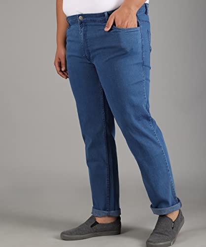 Image of STUDIO NEXX Regular Fit Cotton Lycra Blend Black Jeans