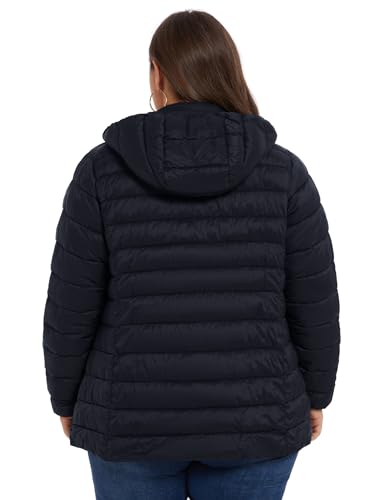 ANOTHER CHOICE Plus Size Packable Puffer Coat for Women, Light Weight Winter Jacket with Hood3