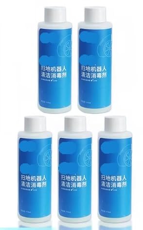 ECOVACS���t�ADeebot�Ή��Aozmo Liquid T20 N9�{T10 OMNI/T10 TURBO/X1 OMNI/X1 TURBO X2/X2 Pro T20 Floor Cleaning Solution Liqui(5pcsblue)