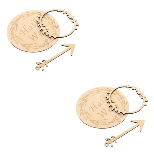 2 Set Di Carte in Legno Per Foto Mensili Per Neonati Per La Festa Del Neonato