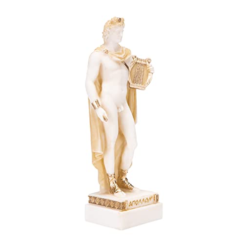 Estatua Alabastro Apolo Dios de la Música 16.5 cm miniatura 2